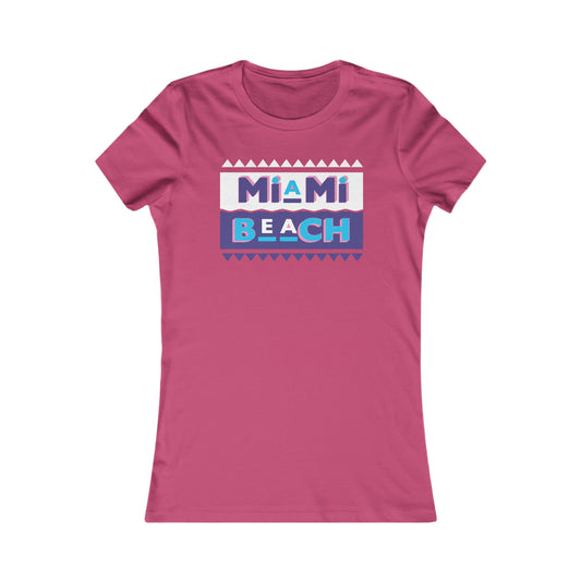 Camiseta de los años 90 de Miami Beach para mujer