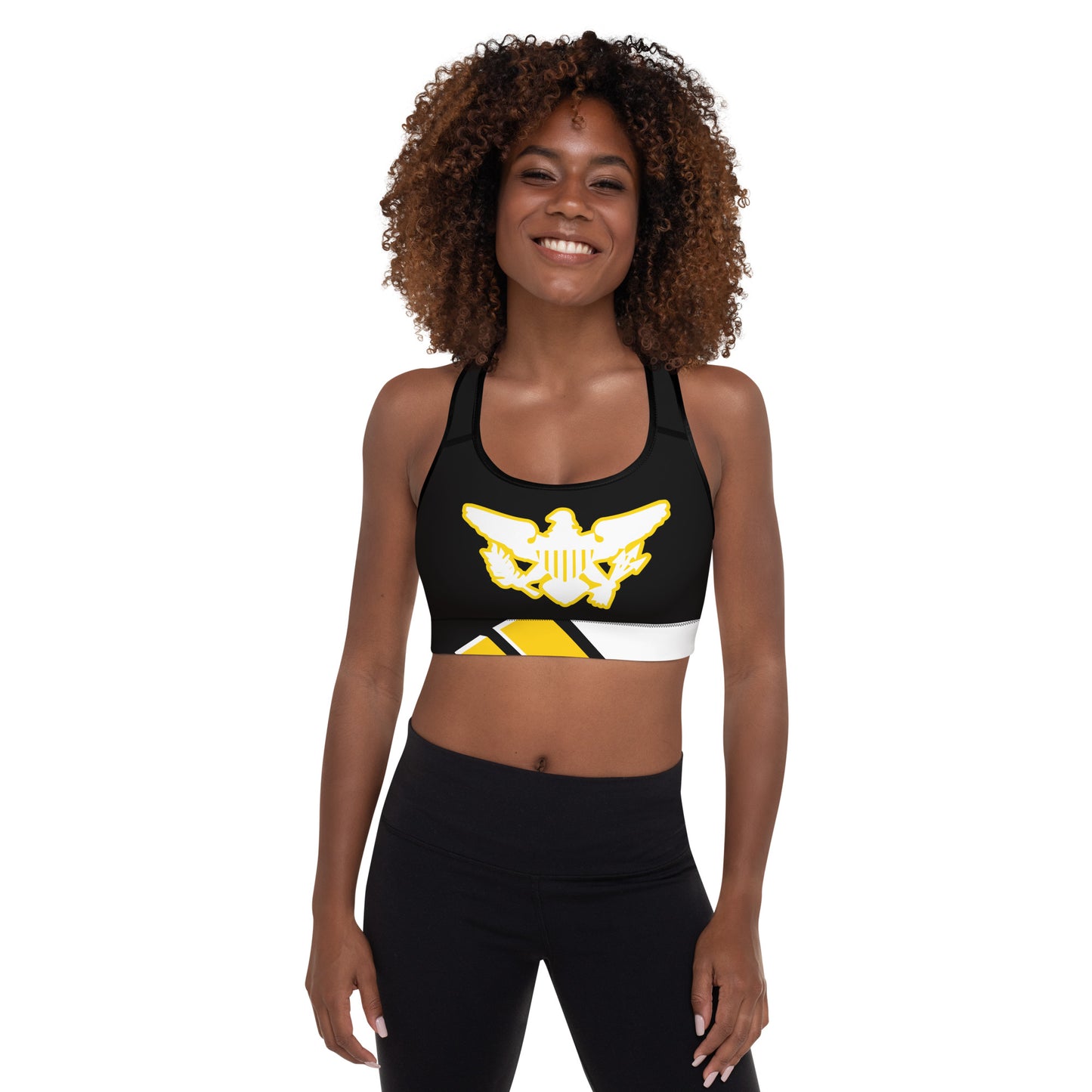 VI Stamp Sports Bra Black