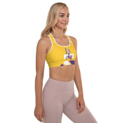 LA + Chill Sports Bra Gold