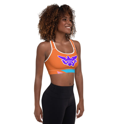 VI Stamp Sports Bra Orange