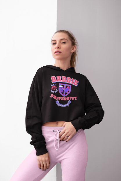 Women’s Baddie U Cropped Hooded Sweatshirt