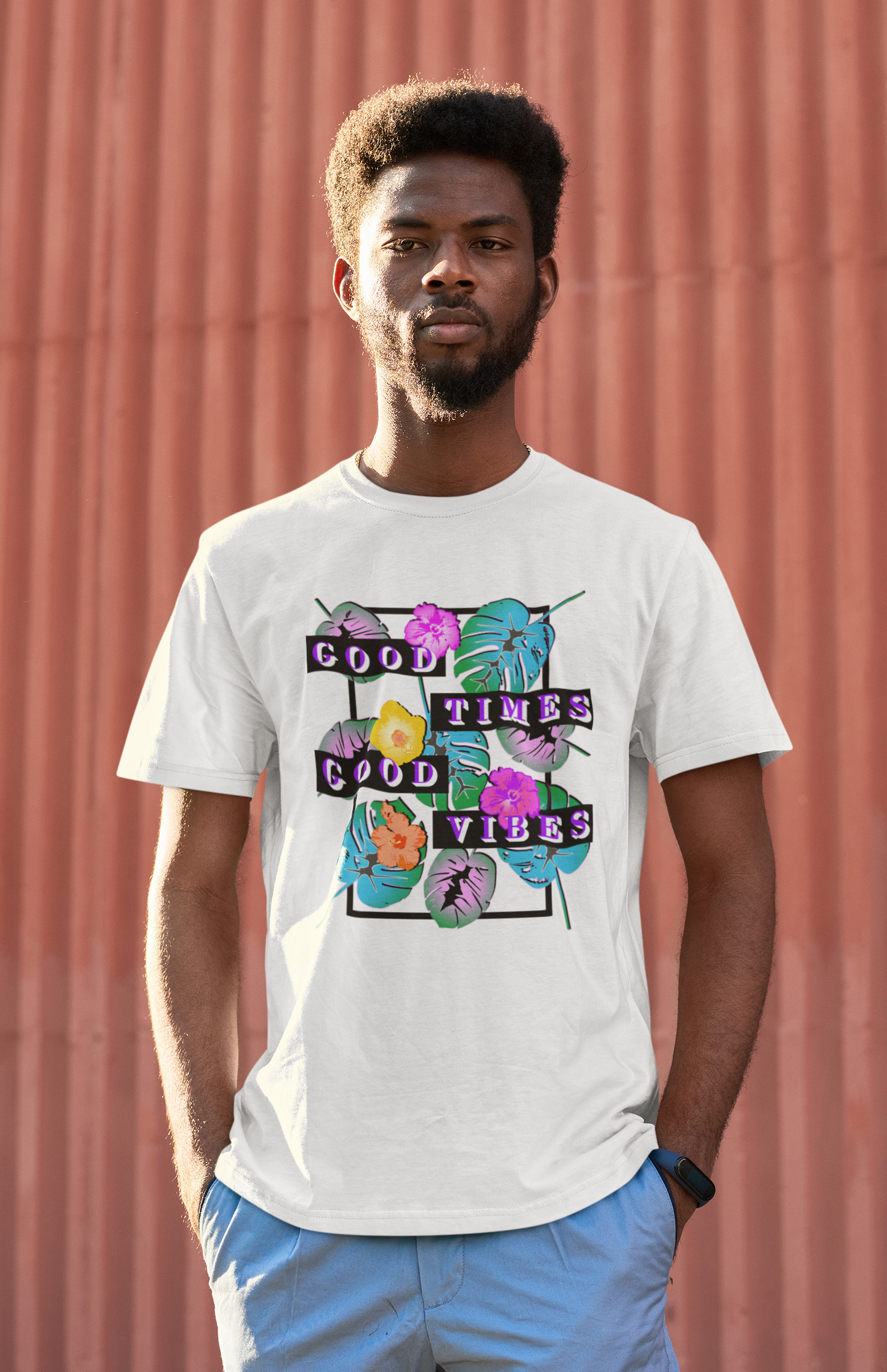 Camiseta Good Times Good Vibes para hombre