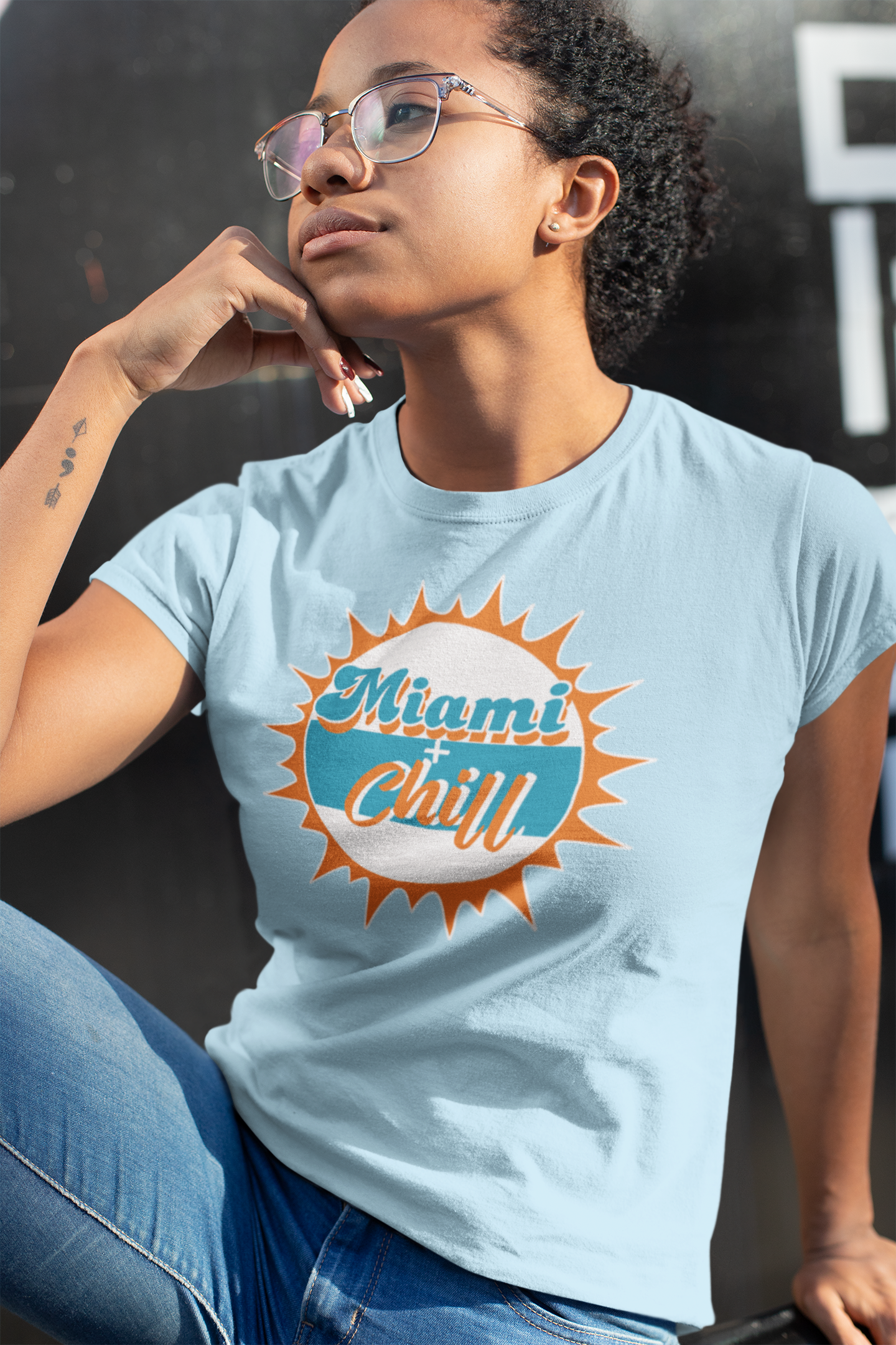 Women's Miami + Chill Fins Up Edition T Shirt