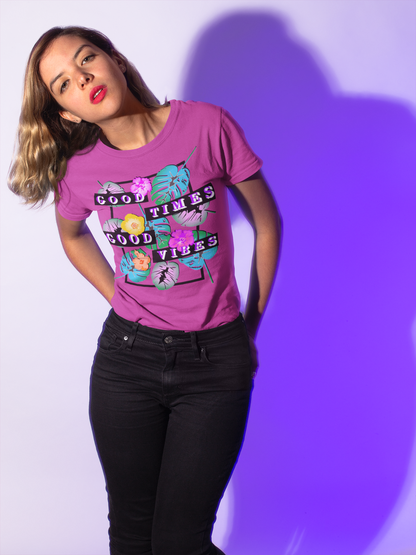 Camiseta Good Times Good Vibes para mujer