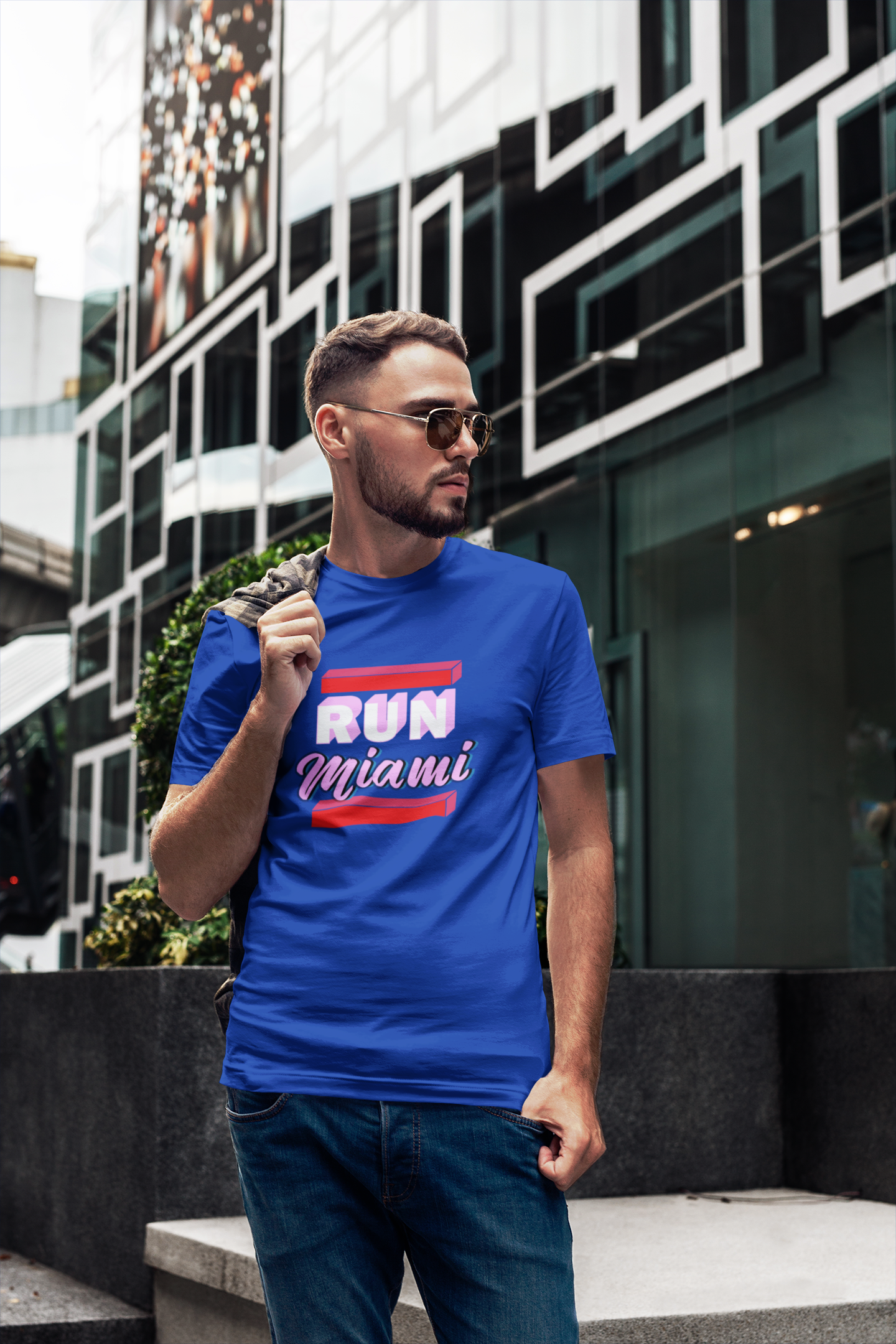 Camiseta Run Miami para hombre