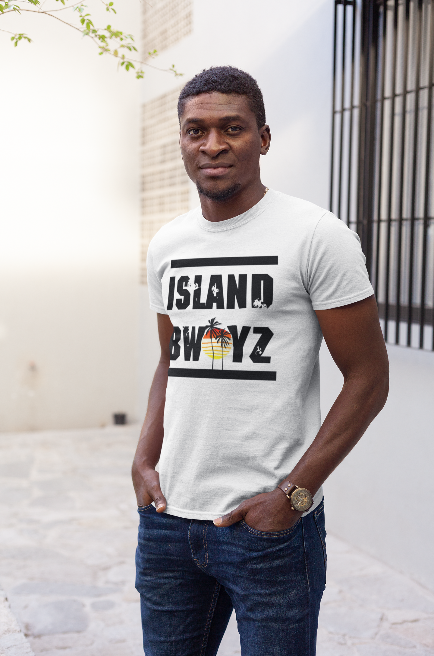 Camiseta Island Bwoyz para hombre