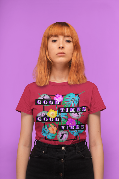 Camiseta Good Times Good Vibes para mujer