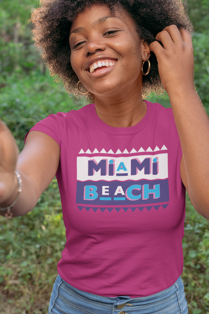 Camiseta de los años 90 de Miami Beach para mujer