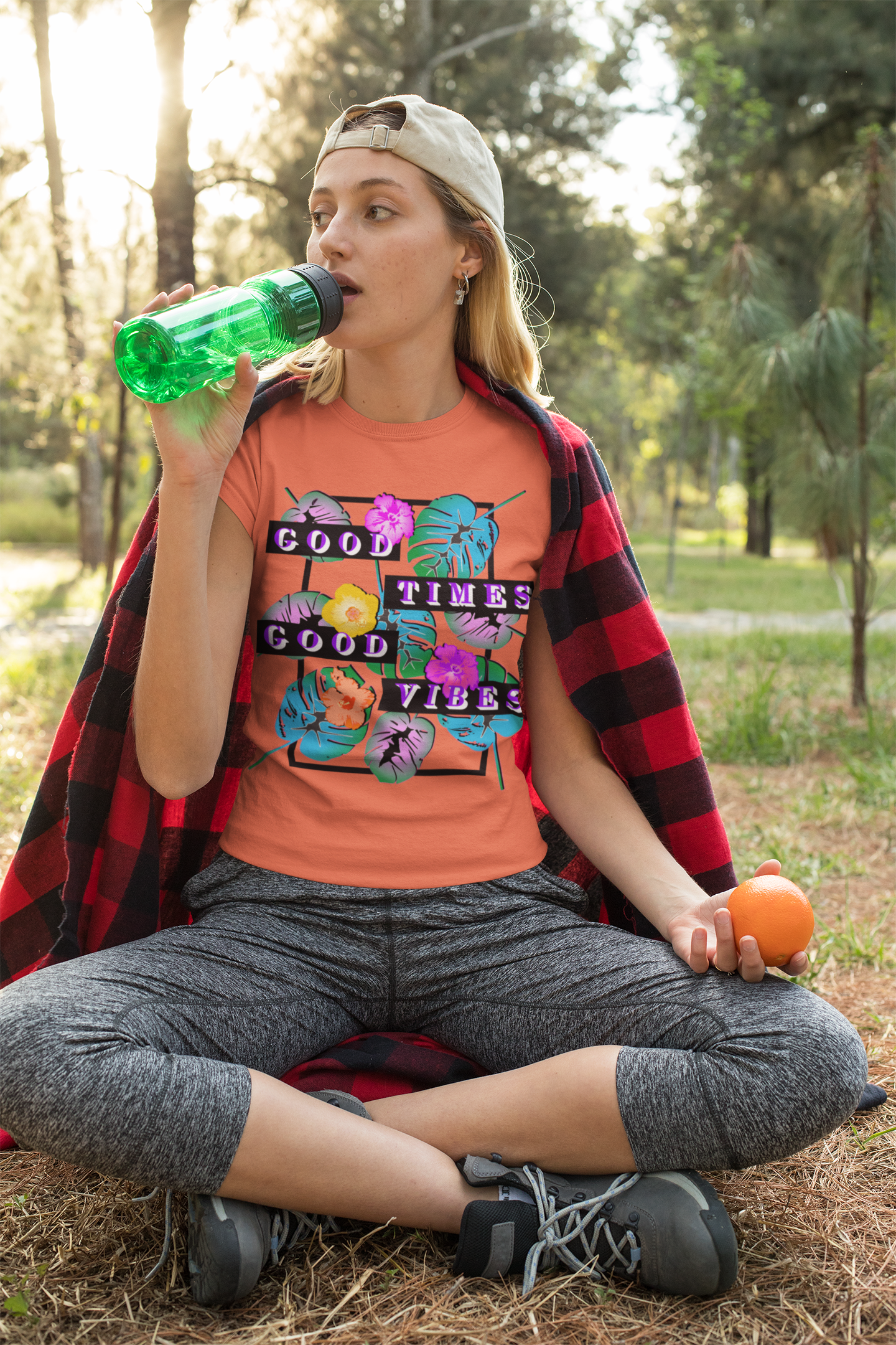 Camiseta Good Times Good Vibes para mujer