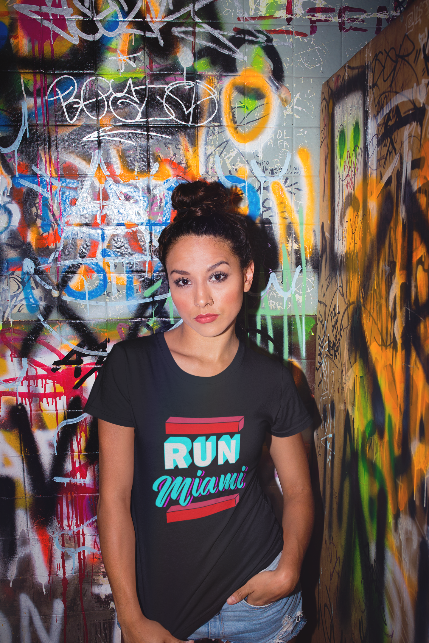 Women's Run Miami T Shirt