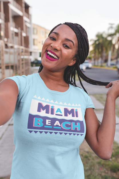 Camiseta de los años 90 de Miami Beach para mujer