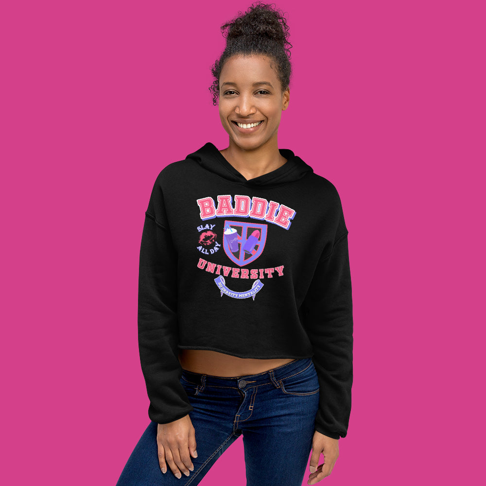 Women’s Baddie U Cropped Hooded Sweatshirt