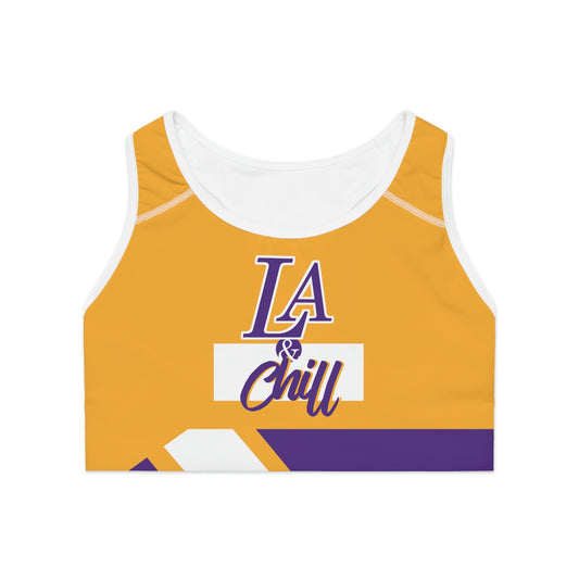 LA + Chill Sports Bra Gold