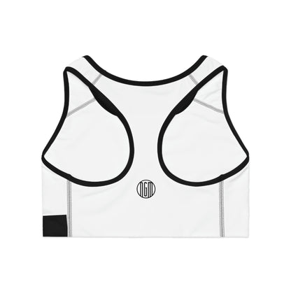 VI Stamp Sports Bra White