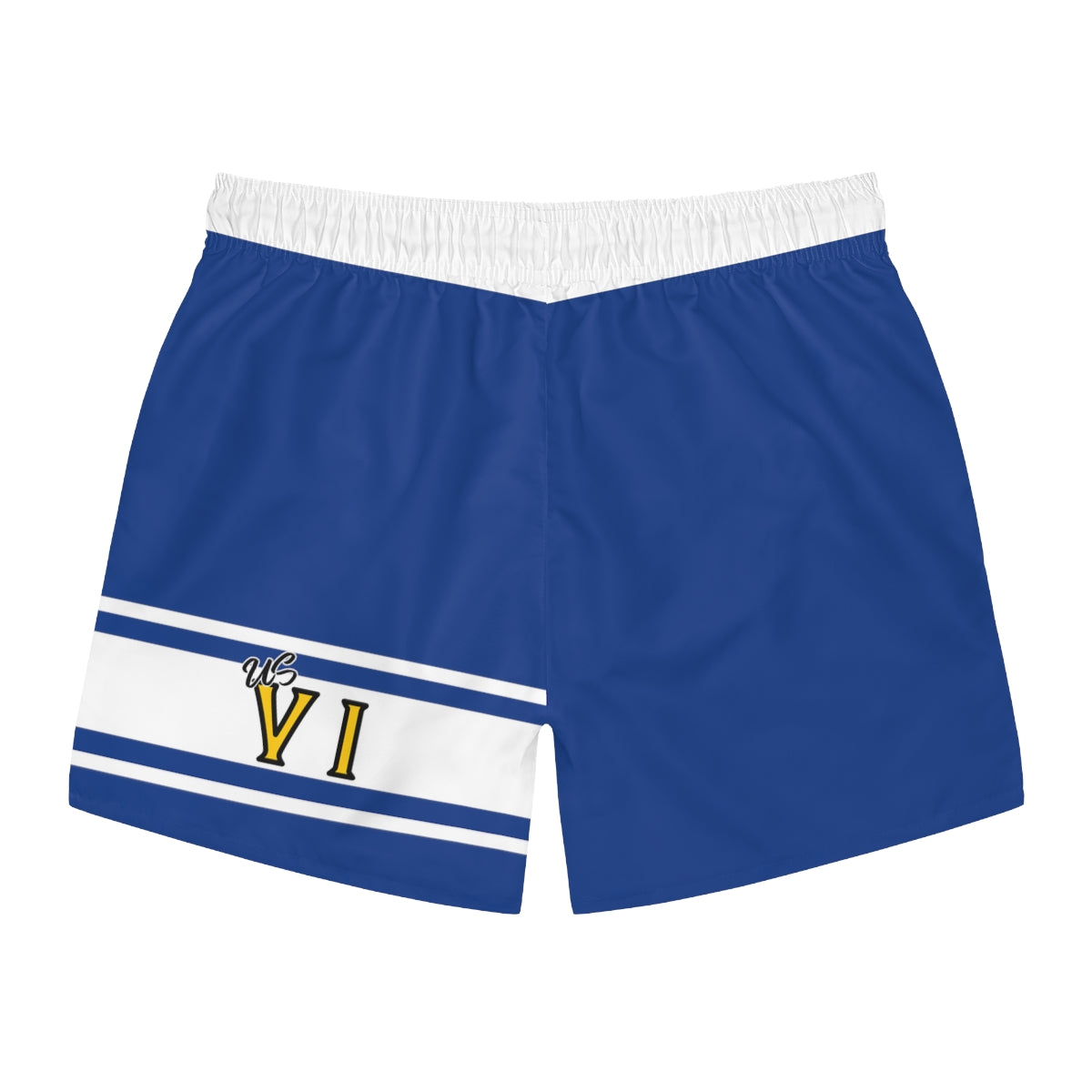 VI Stamp Royal Swim Trunks