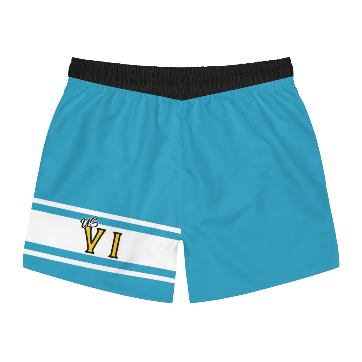 VI Stamp Aqua Swim Trunks