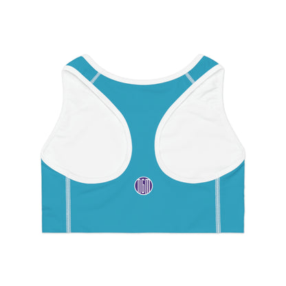 VI Stamp Sports Bra Turquoise