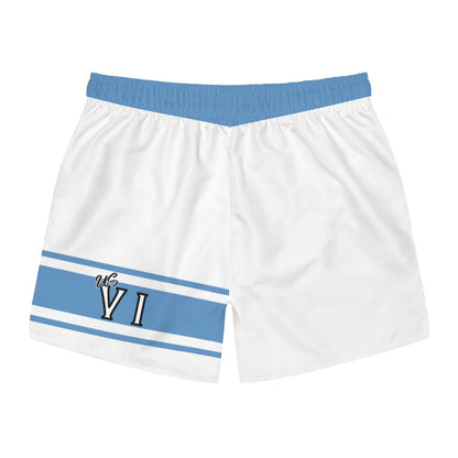 VI Stamp Blue Swim Trunks