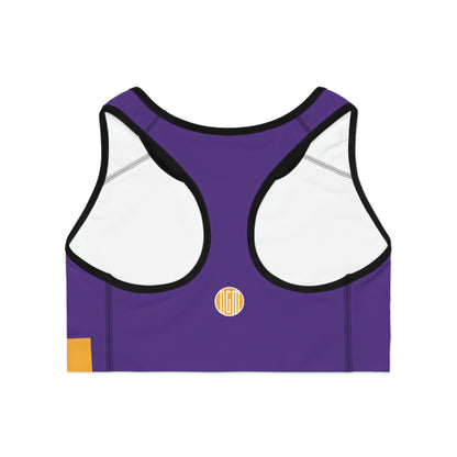 LA + Chill Sports Bra Purple