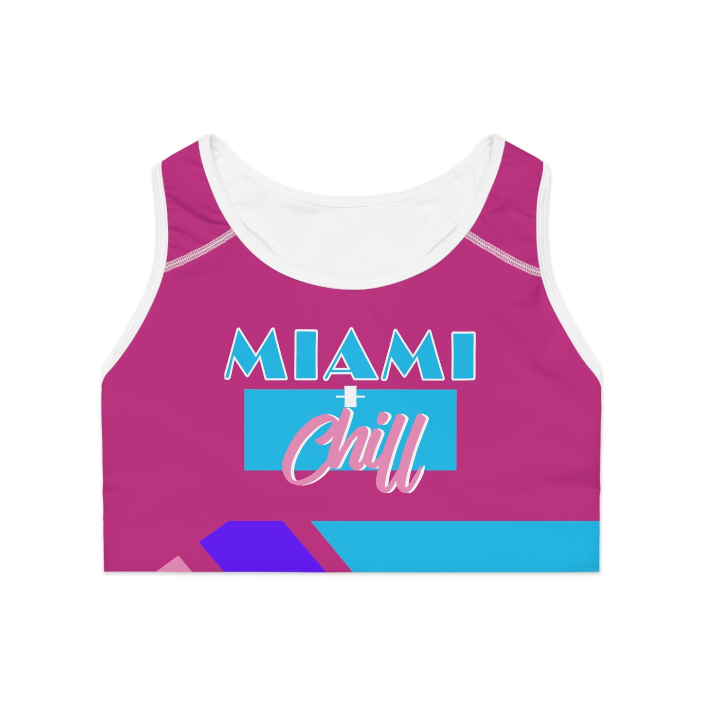 Sujetador Deportivo Miami + Chill Fucsia