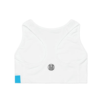 Miami + Chill Sports Bra White