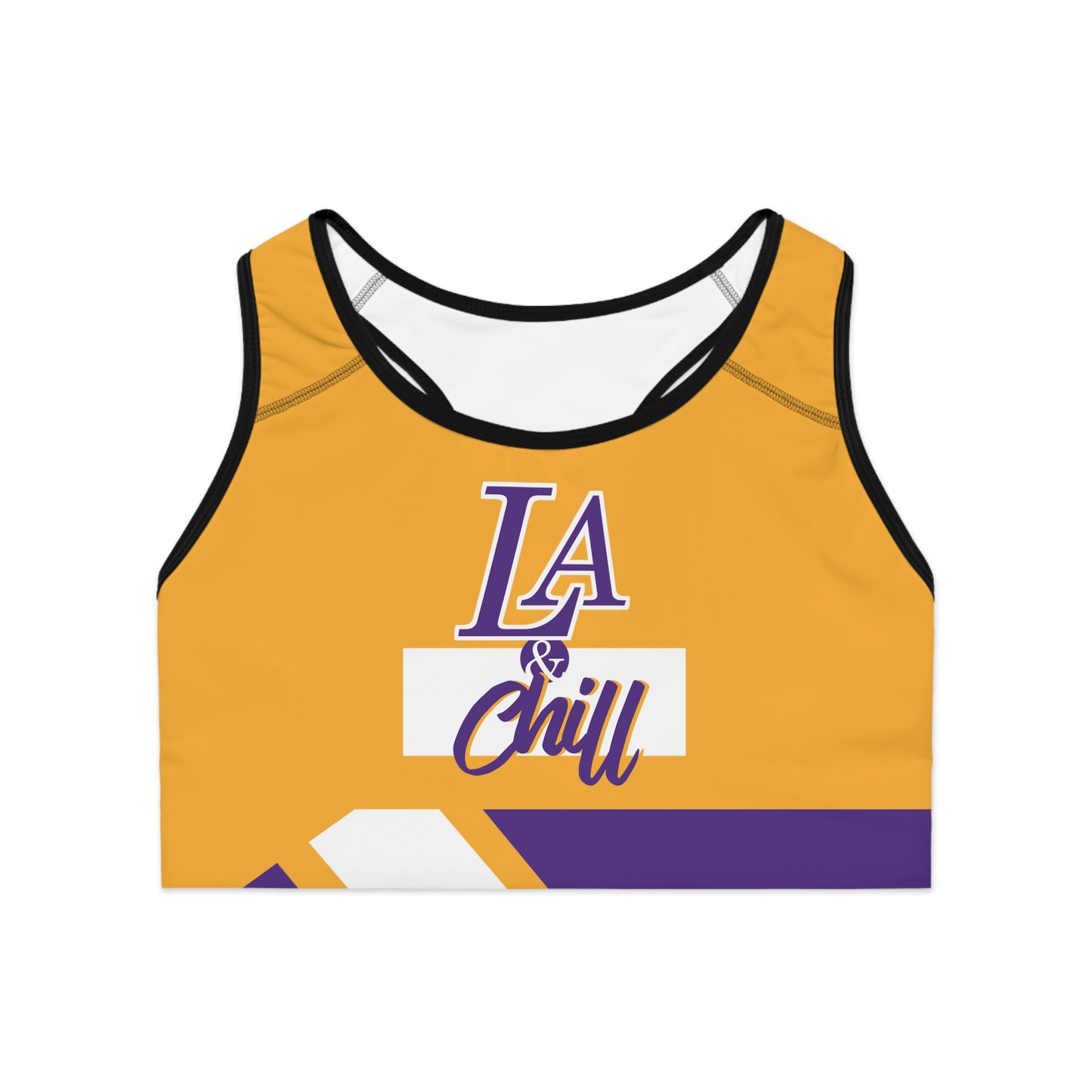 LA + Chill Sports Bra Gold