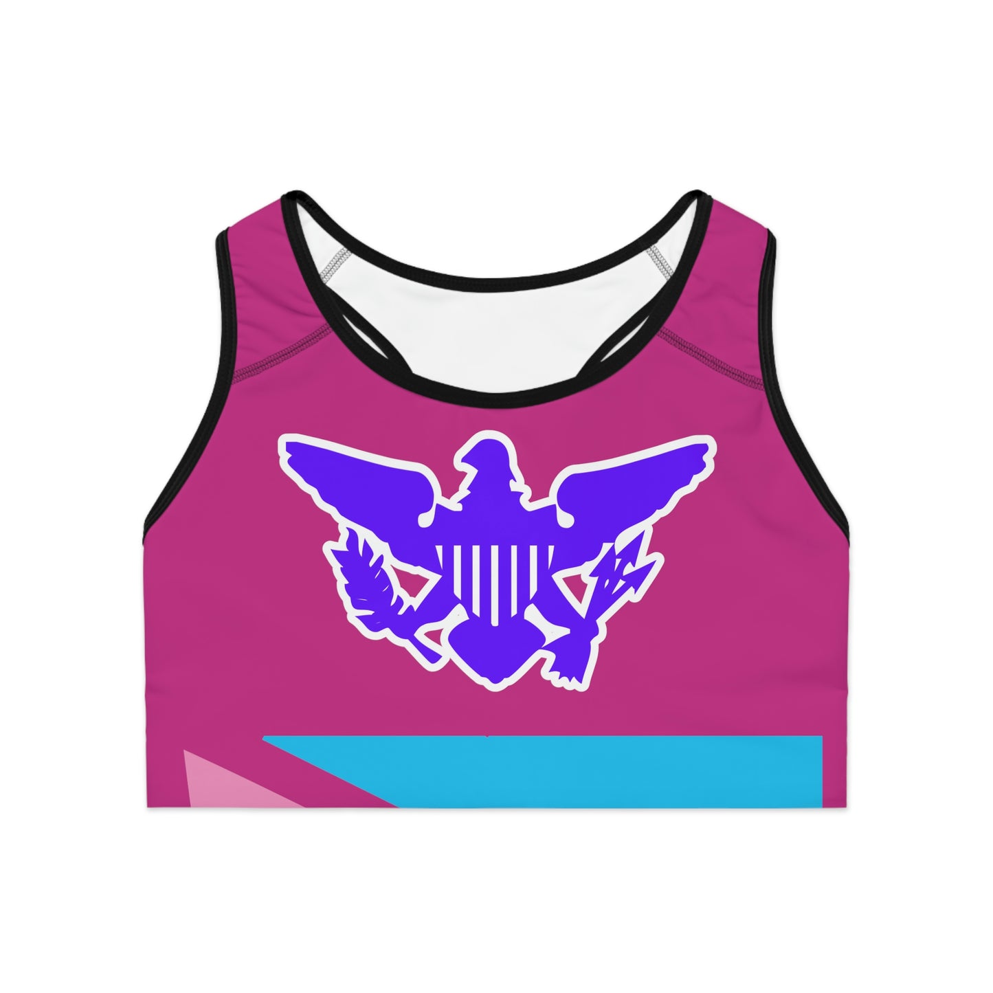 VI Stamp Sports Bra Fuchsia