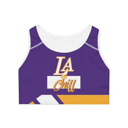 LA + Chill Sports Bra Purple