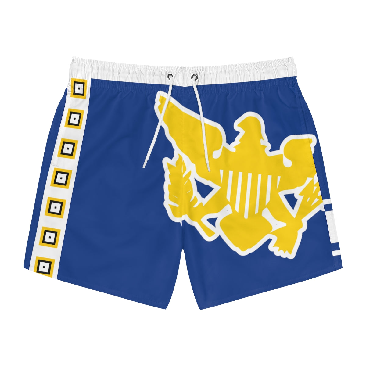 VI Stamp Royal Swim Trunks